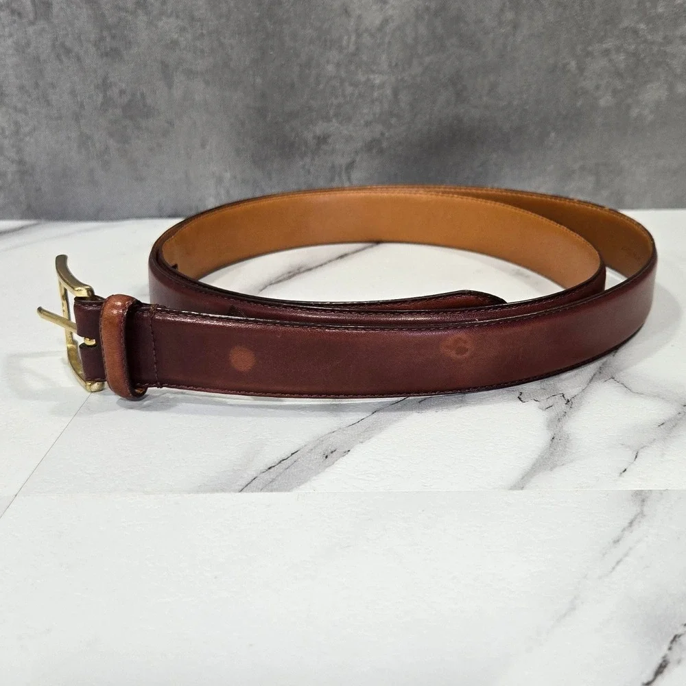 Arden Leather Co Harness Leather Belt Mens 48 Brown Classic Heritage Work
